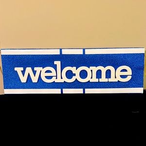 Welcome sign